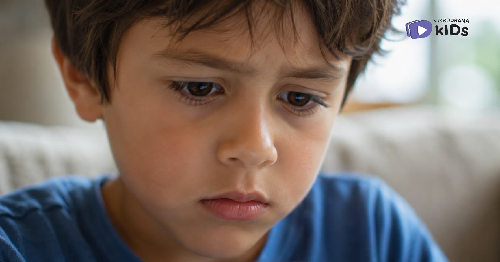 Close-up of a boy's face